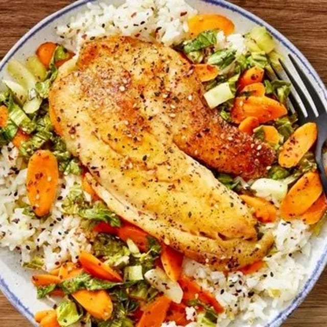 Rice Bowls Fish.
