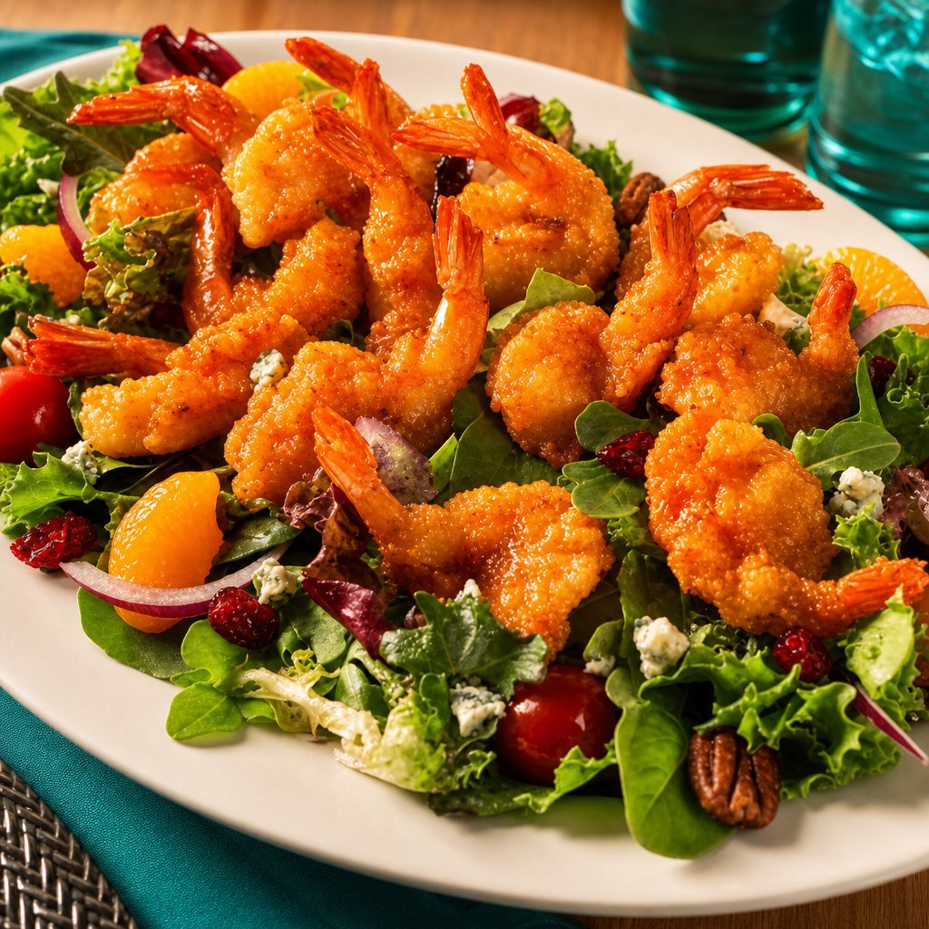 Fried Shrimp Salad.