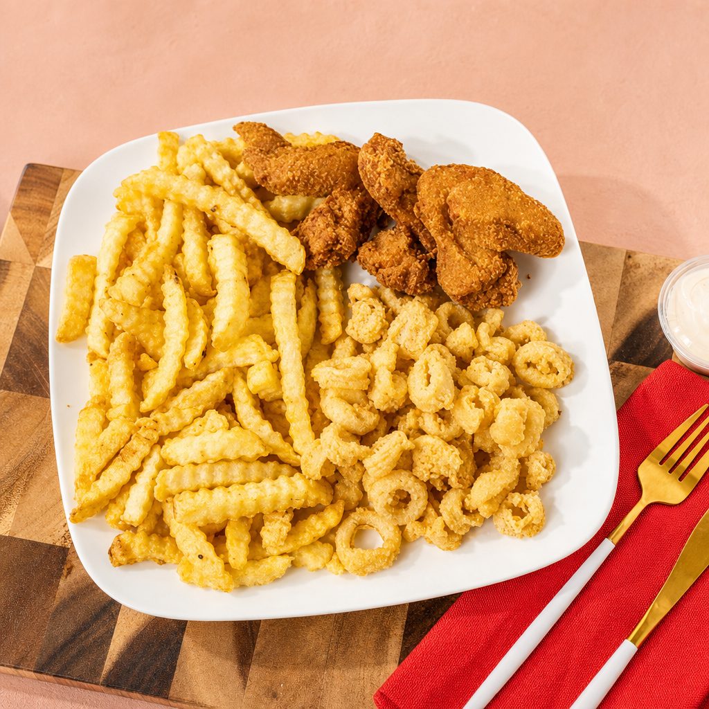# 13. Calamari & Wings.