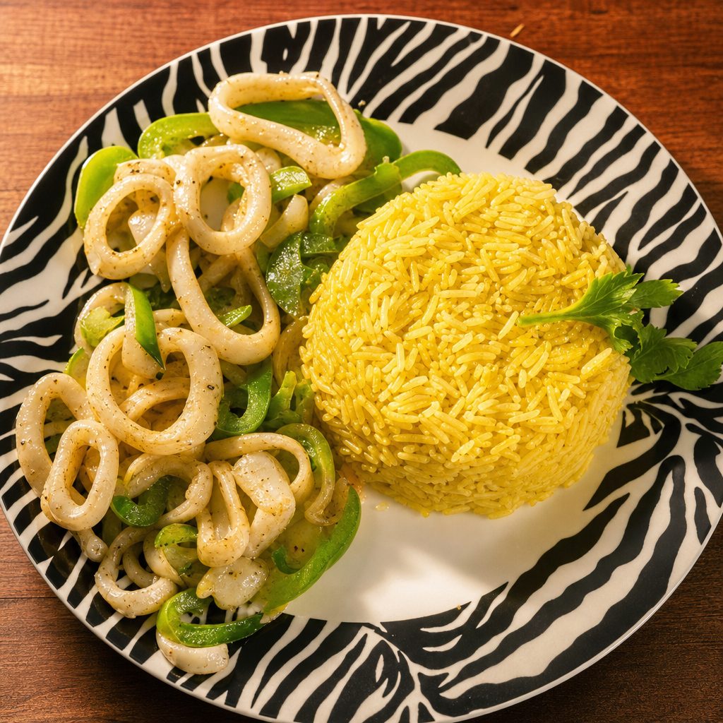 Rice Bowl Calamari.