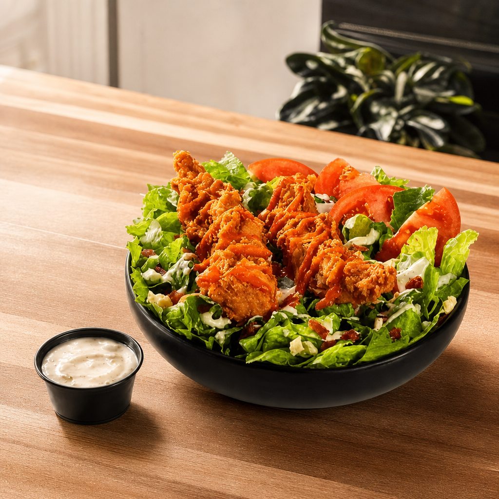 Chicken Tenders Salad.